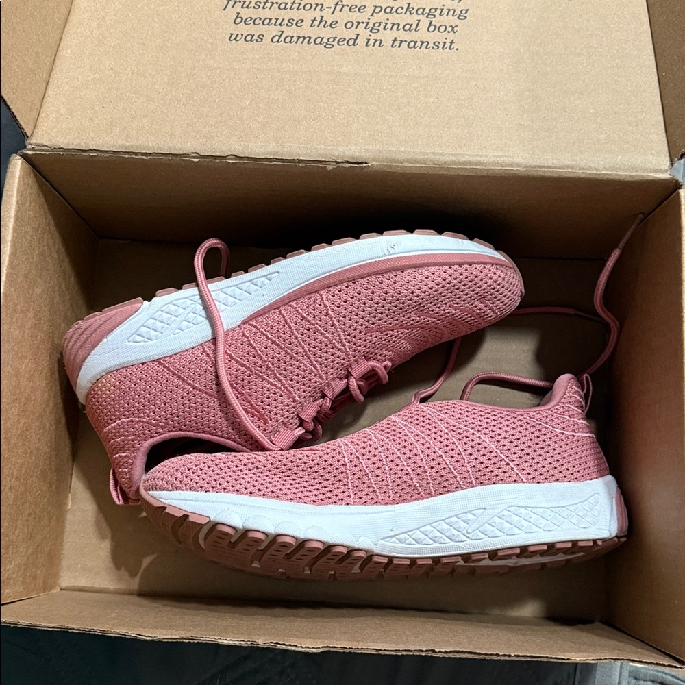 Propet Ortholite Women's Pink Mauve Athletic Sneakers - Picture 2 of 6